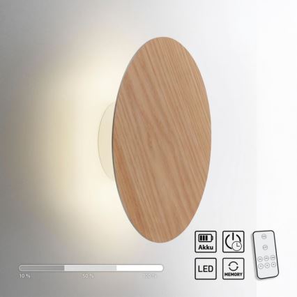 Paul Neuhaus 8153-79 - LED Kinkiet ściemnialny PUNTUA LED/1,3W/3,7V 2200 mAh + zdalne sterowanie