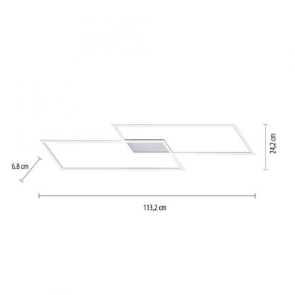 Paul Neuhaus 8194-55 - LED Ściemnialny żyrandol natynkowy INIGO 2xLED/20W/230V