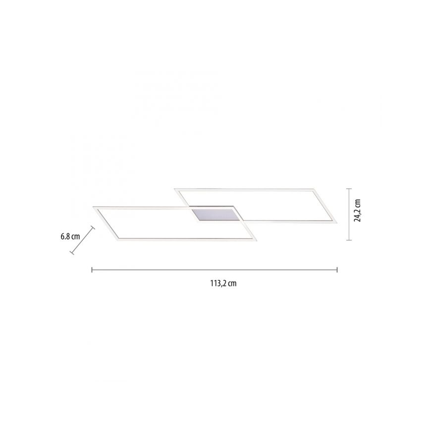 Paul Neuhaus 8194-55 - LED Ściemnialny żyrandol natynkowy INIGO 2xLED/20W/230V