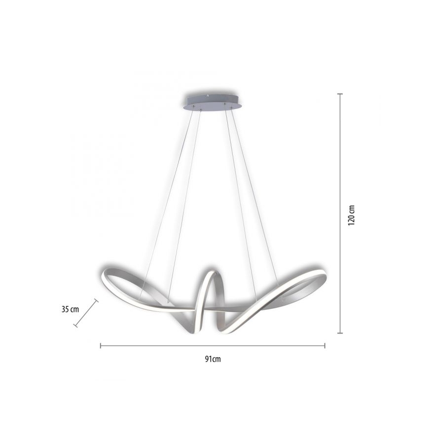 Paul Neuhaus 8292-55 - LED Żyrandol ściemnialny na lince MELINDA 1xLED/38W/230V