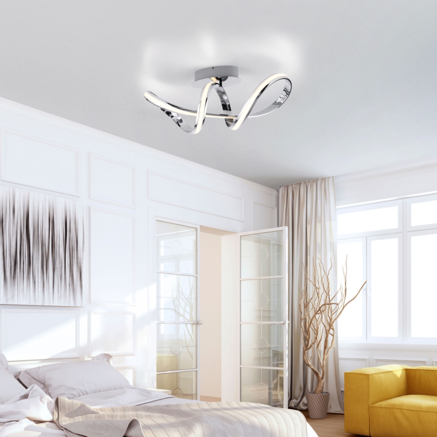 Paul Neuhaus 8331-17 - LED Ściemnialny żyrandol natynkowy MELINDA LED/30W/230V chrom błyszczący