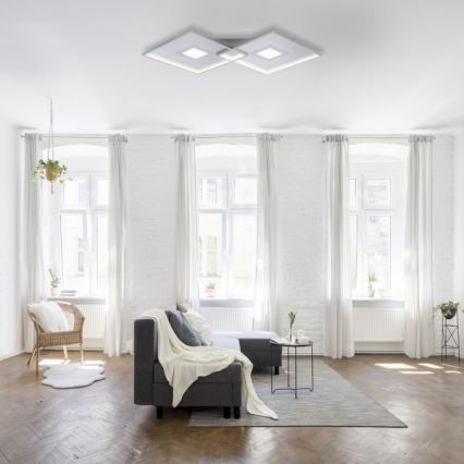 Paul Neuhaus 8378-55 - LED Plafon ściemnialny AMARA LED/45W/230V chrom błyszczący + zdalne sterowanie