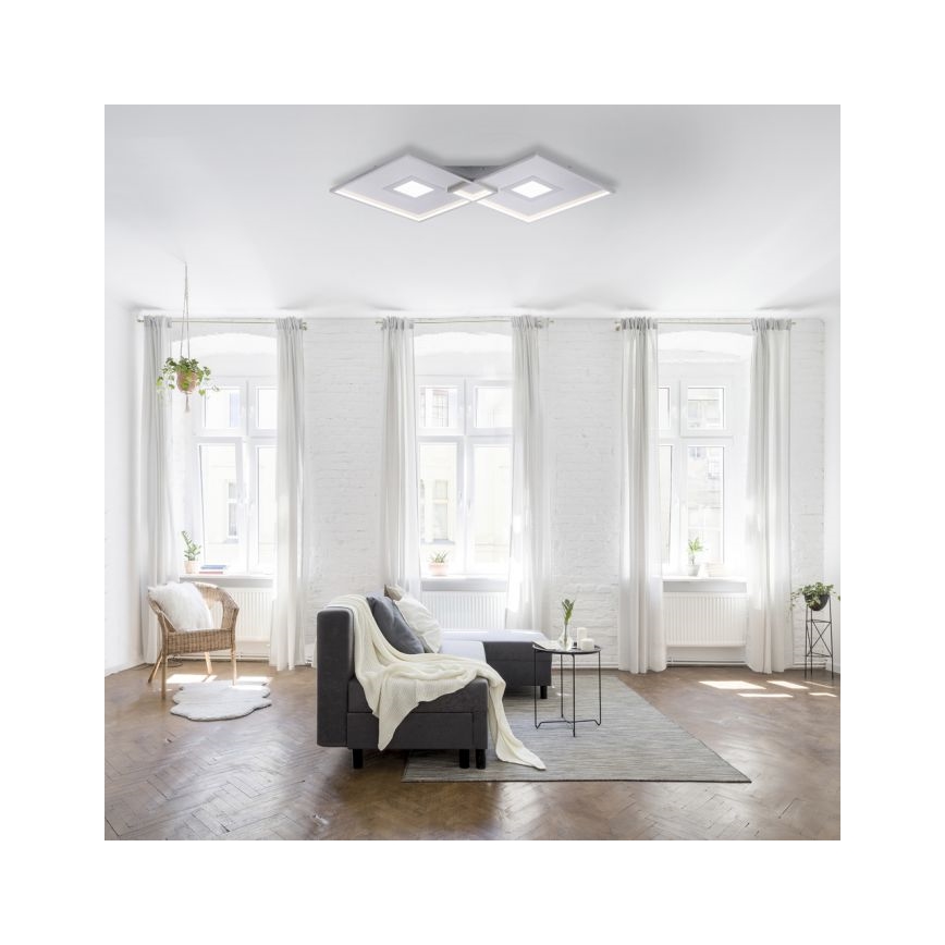 Paul Neuhaus 8378-55 - LED Plafon ściemnialny AMARA LED/45W/230V chrom błyszczący + zdalne sterowanie