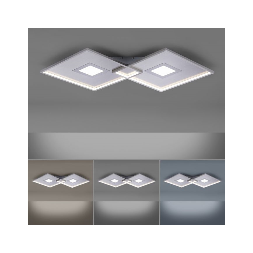 Paul Neuhaus 8378-55 - LED Plafon ściemnialny AMARA LED/45W/230V chrom błyszczący + zdalne sterowanie