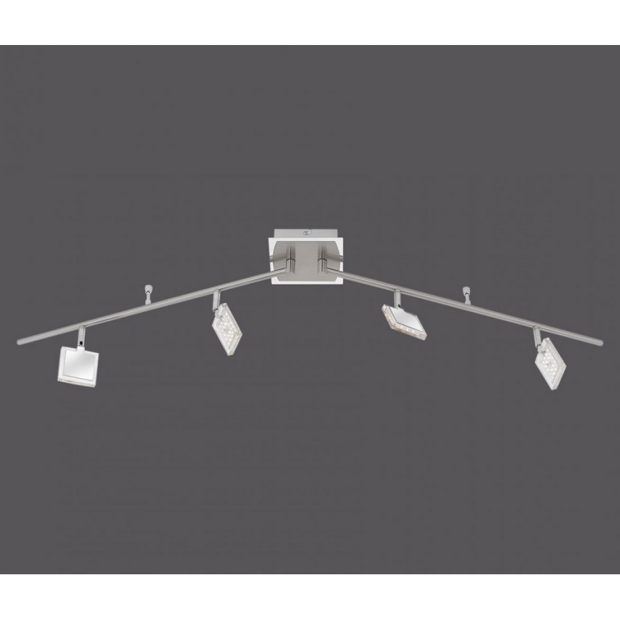 Paul Neuhaus 8644-17 - LED RGB Oświetlenie punktowe DAAN 4xLED/3,7W/230V + zdalne sterowanie
