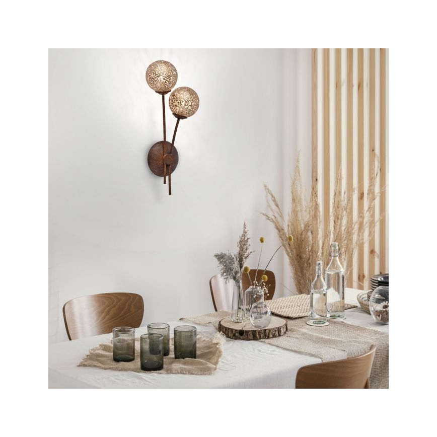 Paul Neuhaus 9032-48 - Lampa ścienna GRETA 2xG9/40W/230V