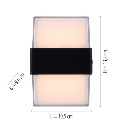 Paul Neuhaus 9480-13 - LED Kinkiet zewnętrzny CARA LED/8W/230V IP44