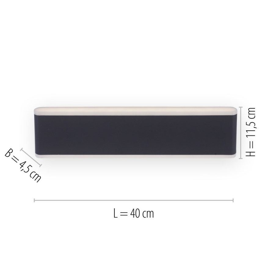 Paul Neuhaus 9484-13 - LED Zewnętrzna lampa ściemniana ELSA 2xLED/9W/230V IP65
