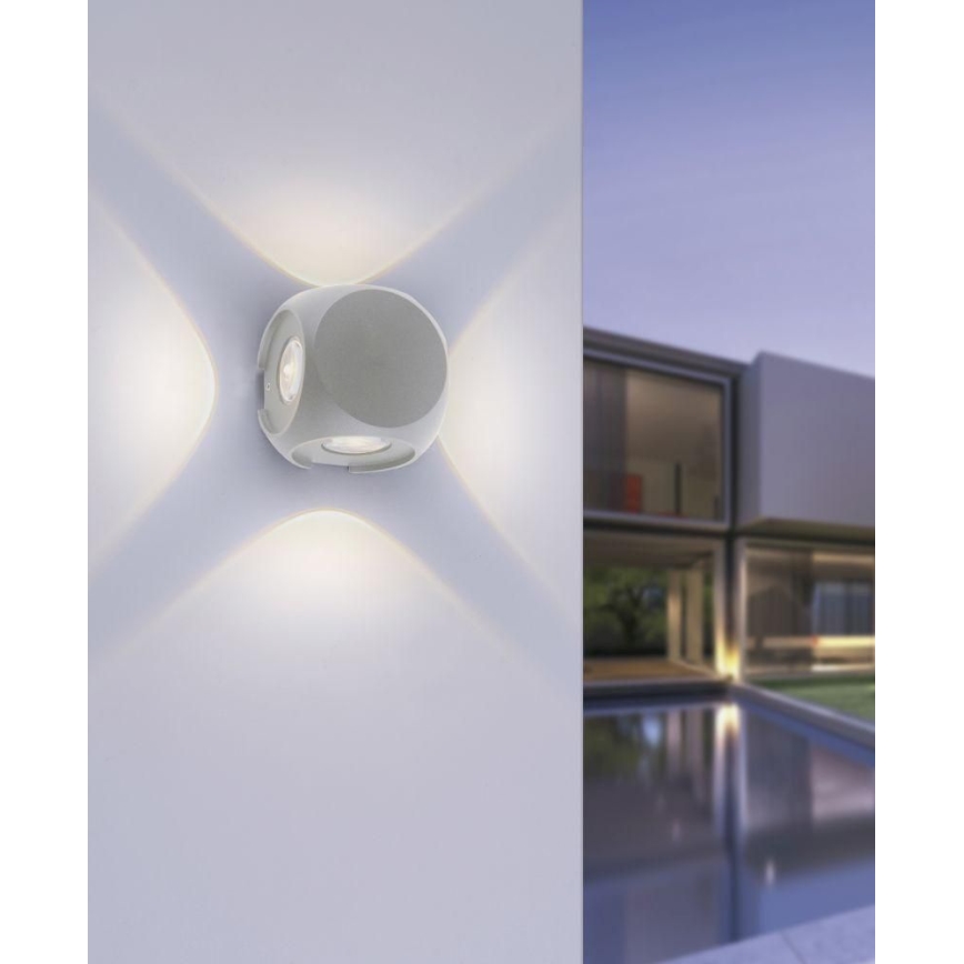 Paul Neuhaus 9485-21 - LED Kinkiet zewnętrzny CARLO 4xLED/0,8W/230V IP54