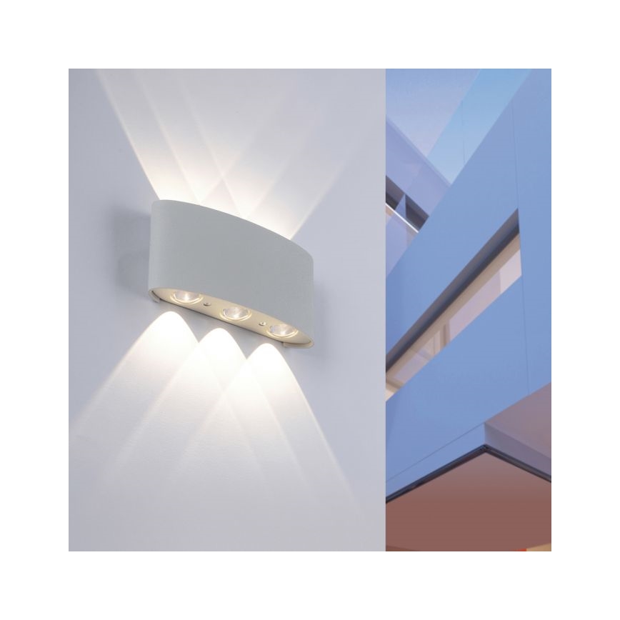 Paul Neuhaus 9488-21 - LED Kinkiet zewnętrzny CARLO 6xLED/0,8W/230V IP54