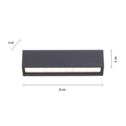Paul Neuhaus 9675-13 - LED Kinkiet zewnętrzny ROBERT 2xLED/9W/230V IP65