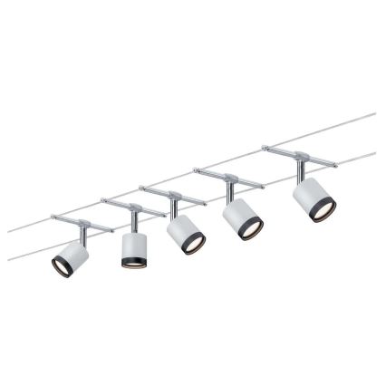 Paulmann 3981 - ZESTAW 5xLED/4W Oświetlenie punktowe do systemu sznurkowego TUBE 230V