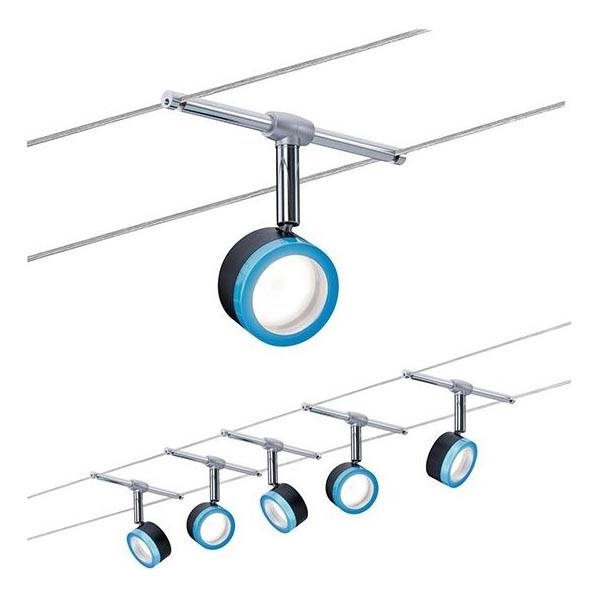 Paulmann 3982 - ZESTAW 5xLED/4W Oświetlenie punktowe dla systemu sznurkowego TIP 230V