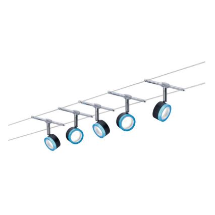 Paulmann 3982 - ZESTAW 5xLED/4W Oświetlenie punktowe dla systemu sznurkowego TIP 230V