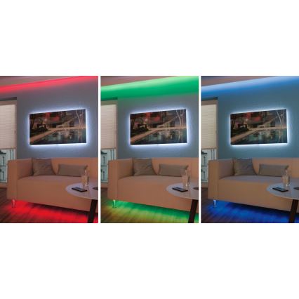 Paulmann 3989 - Taśma LED RGBW/19W ściemnialna TIP 10 m 230V + pilot zdalnego sterowania