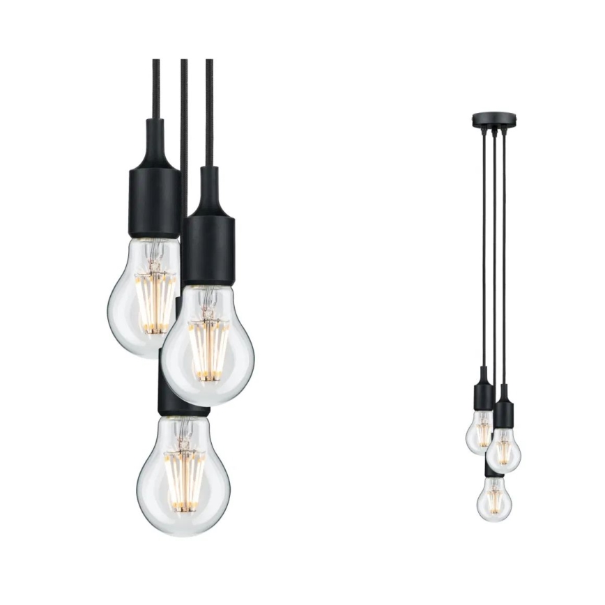 Paulmann 50382 - 3xE27/60W Kabel zasilający KETIL 230V