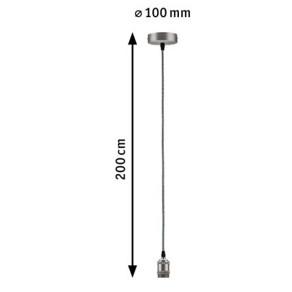 Paulmann 50385 - 1xE27/60W Kabel zasilający ELDAR 230V