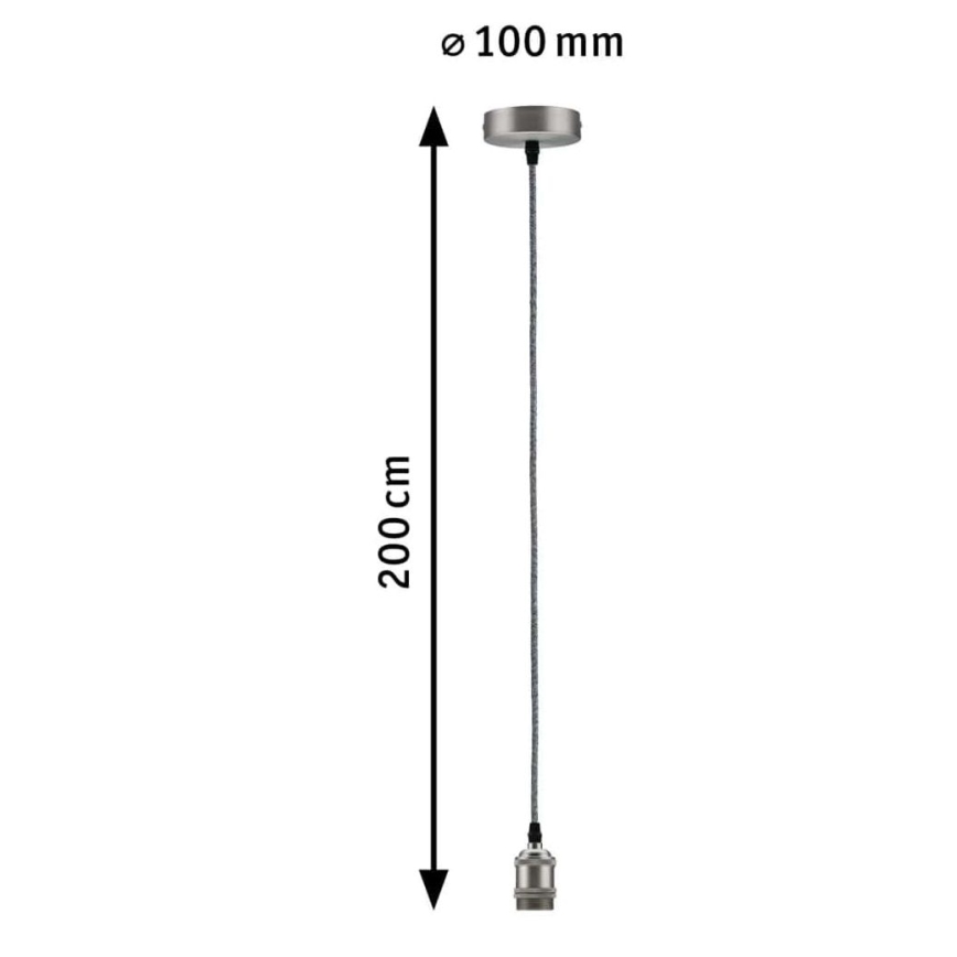 Paulmann 50385 - 1xE27/60W Kabel zasilający ELDAR 230V
