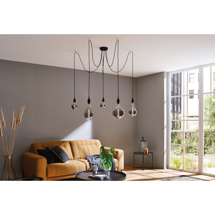 Paulmann 50389 - Żyrandol na lince NEORDIC 5xE27/20W/230V pająk