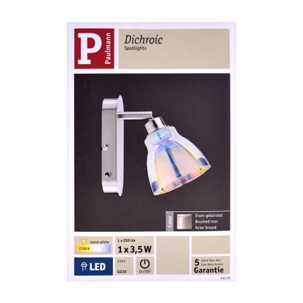 Paulmann 60298 - LED Kinkiet punktowy WOLBI GU10/3,5W/230V