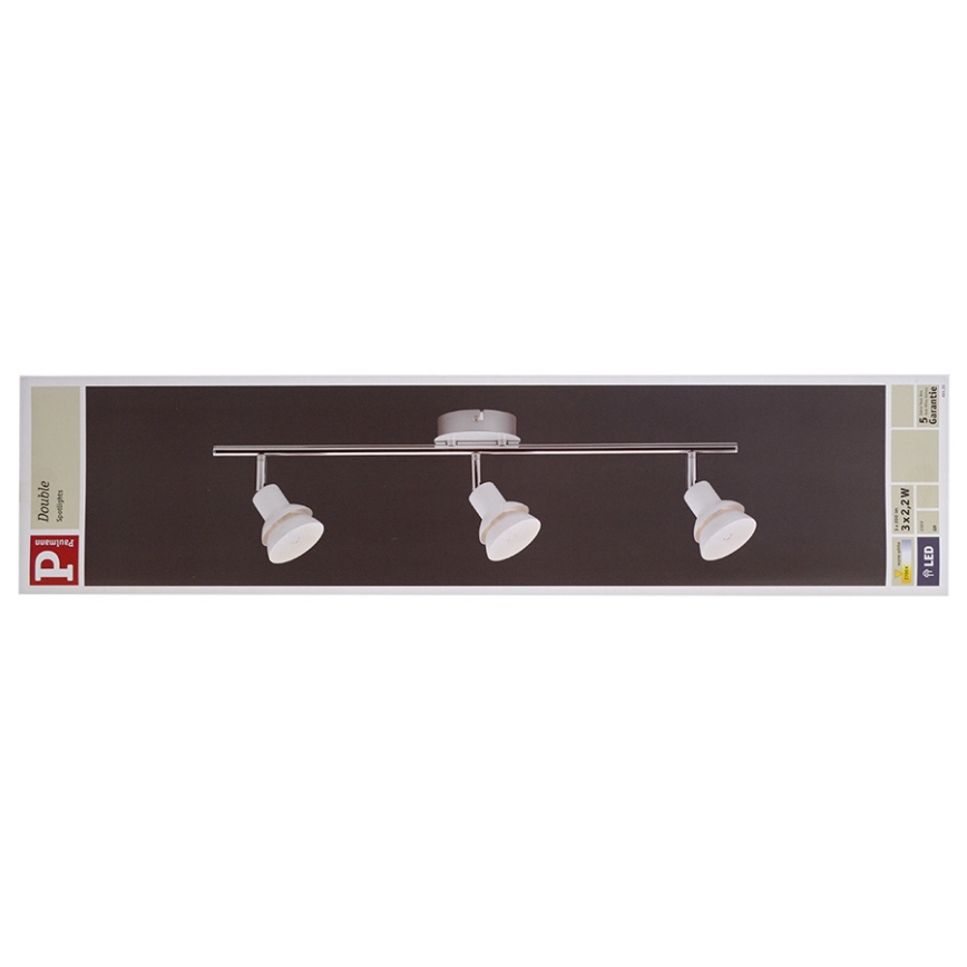 Paulmann 66620 - LED Oświetlenie punktowe DOUBLE 3xG9/2,2W/230V