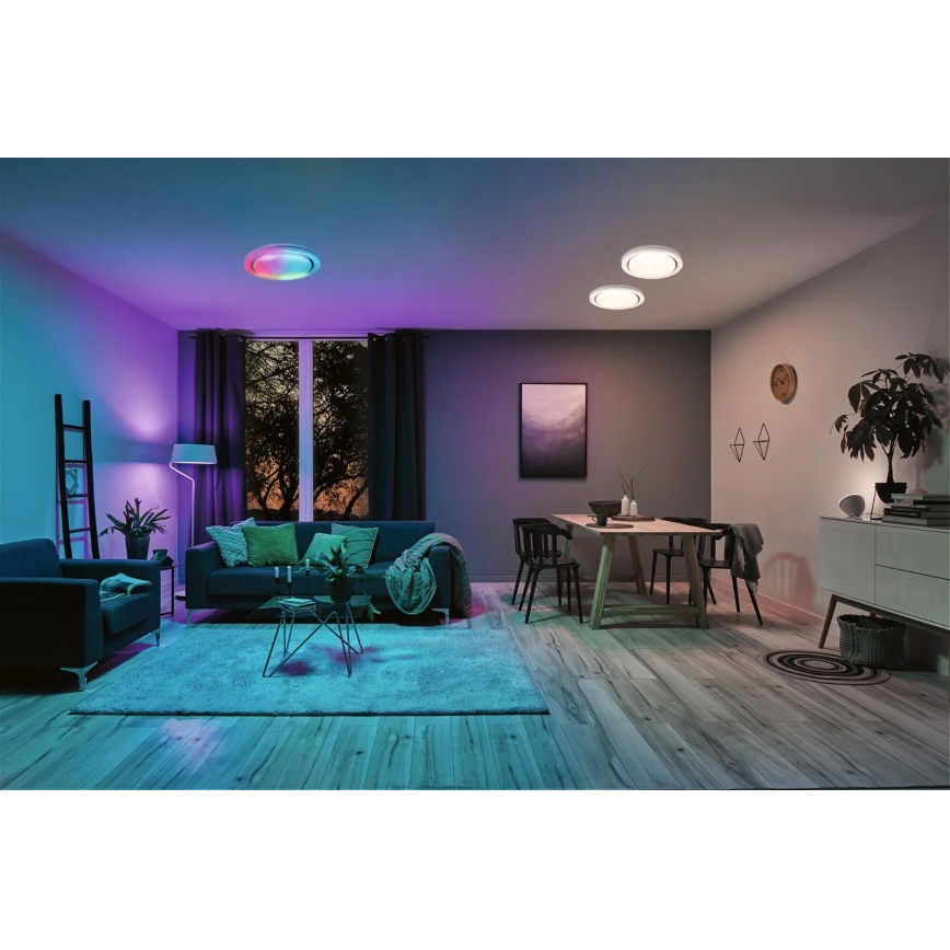 Paulmann 70547 - LED RGBW/38,5W Ściemniany plafon RAINBOW 230V 3000-6500K + pilot