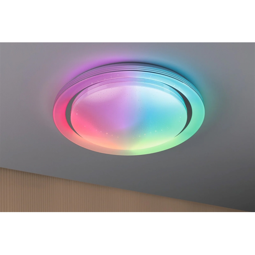 Paulmann 70547 - LED RGBW/38,5W Ściemniany plafon RAINBOW 230V 3000-6500K + pilot