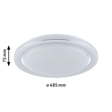 Paulmann 70547 - LED RGBW/38,5W Ściemniany plafon RAINBOW 230V 3000-6500K + pilot