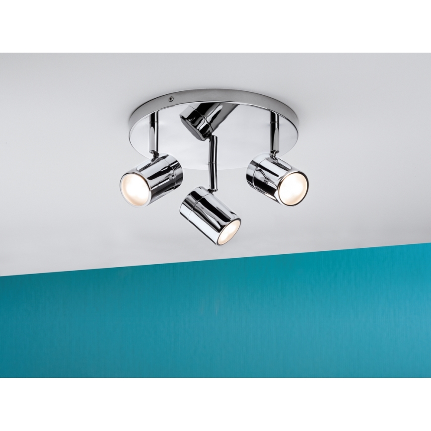 Paulmann 70609 - LED Oświetlenie łazienkowe punktowe LYRA 3xGU10/3,5W/230V