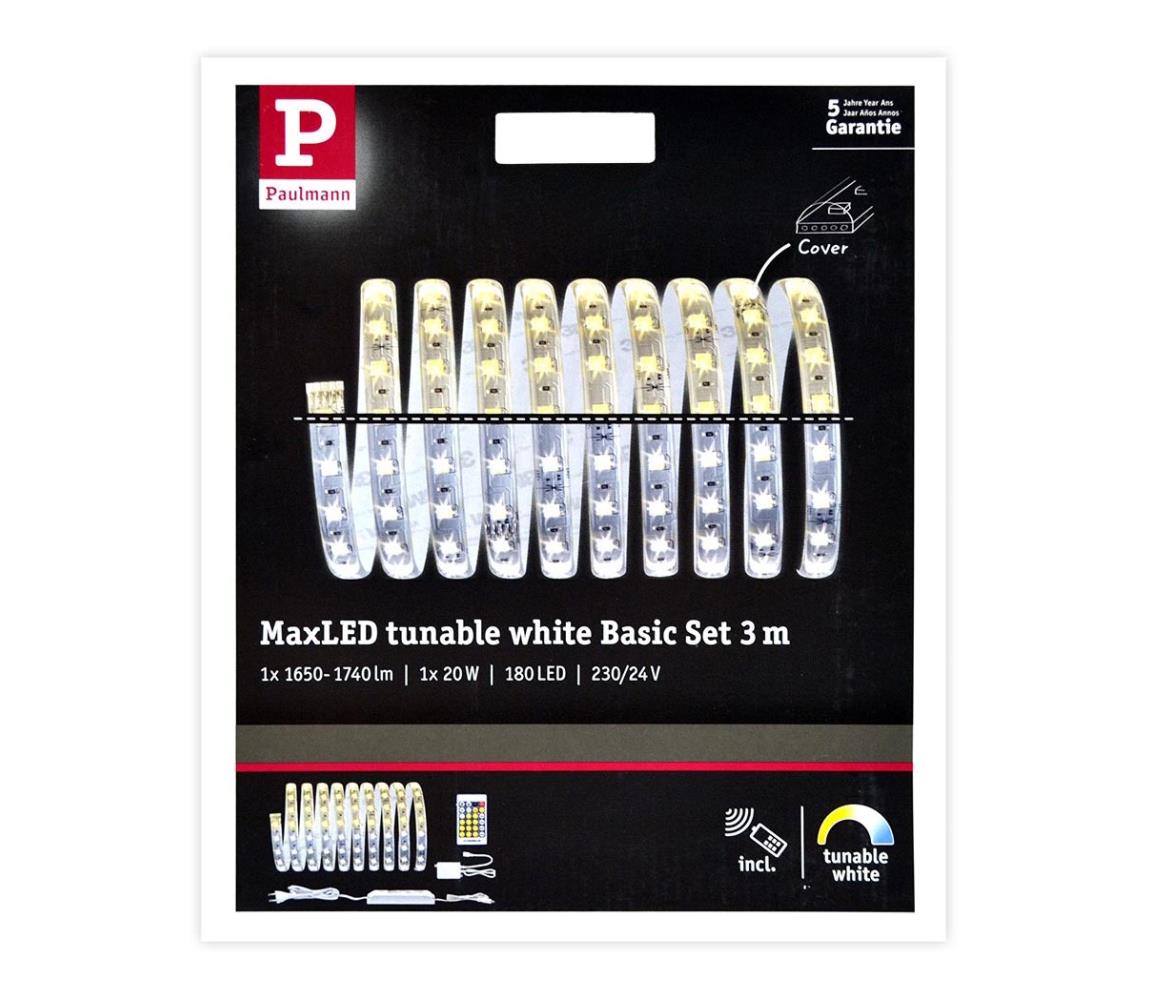 Paulmann 70624 - LED/20W Taśma ściemnialna 3m 230V + pilot