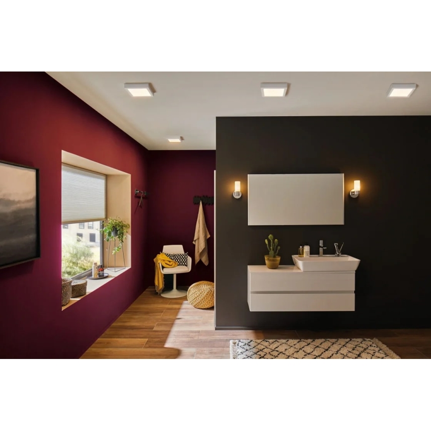 Paulmann 70645 - LED/12,5W Lampa sufitowa LUNAR 230V 22,5x22,5 cm biała