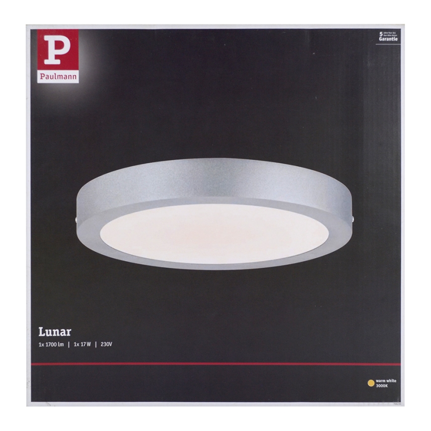 Paulmann 70655 - LED/17W Plafon LUNAR 230V
