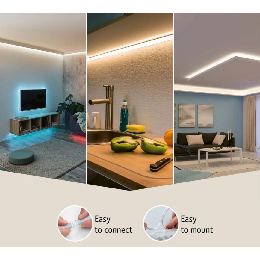 Paulmann 70667 - LED/8,5W IP44 Ściemnialna taśma łazienkowa MAXLED 1,5 m 6500K 230V