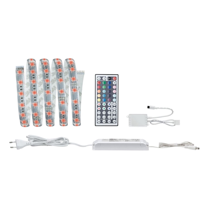 Paulmann 70674 - LED RGB/22W Taśma ściemnialna MAXLED 1,5 m 230V + pilot zdalnego sterowania