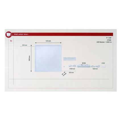 Paulmann 70813 - LED/11,5W Panel ściemnialny LUMIX 230/24V