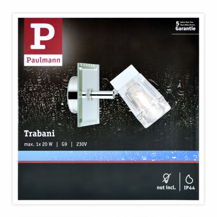 Paulmann 70840 - 1xG9/20W IP44 Reflekotr łazienkowy TRABANI 230V