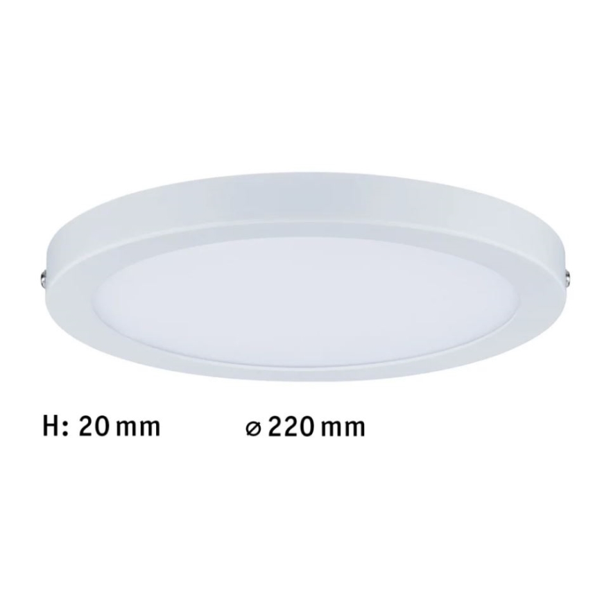 Paulmann 70868 - LED/18,5W Ściemnialny panel ATRIA 230V 2700K śr. 22 cm biały