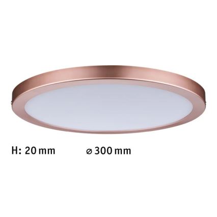 Paulmann 70872 - LED/22W Ściemnialny panel ATRIA 230V 2700K śr. 30 cm różowe złoto