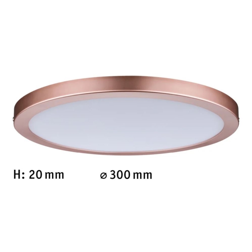 Paulmann 70872 - LED/22W Ściemnialny panel ATRIA 230V 2700K śr. 30 cm różowe złoto