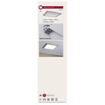 Paulmann 70873 - LED/24W Ściemnialny panel ATRIA 230V 2700K 30x30 cm Rose gold