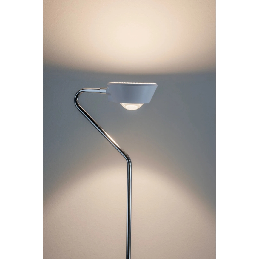 Paulmann 70920 - LED/7,5W Lampa stojąca ściemnialna RAMOS 230V biały/błyszczący chrom