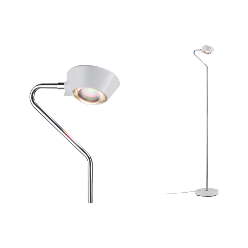 Paulmann 70920 - LED/7,5W Lampa stojąca ściemnialna RAMOS 230V biały/błyszczący chrom