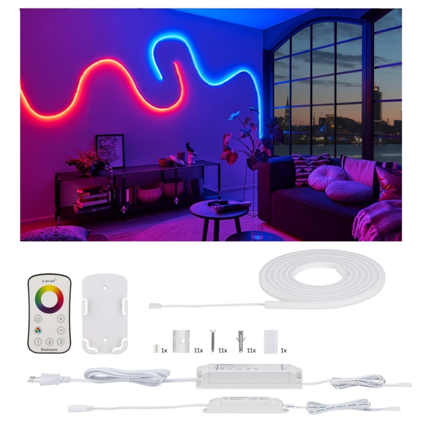 Paulmann 70966 - LED-RGB/27W IP67 Zewnętrzna taśma ściemnialna FLOW 3m 230/24V
