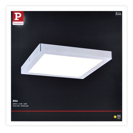 Paulmann 70982 - LED/22W Oświetlenie sufitowe ABIA 230V