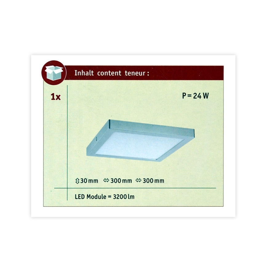 Paulmann 70982 - LED/22W Oświetlenie sufitowe ABIA 230V