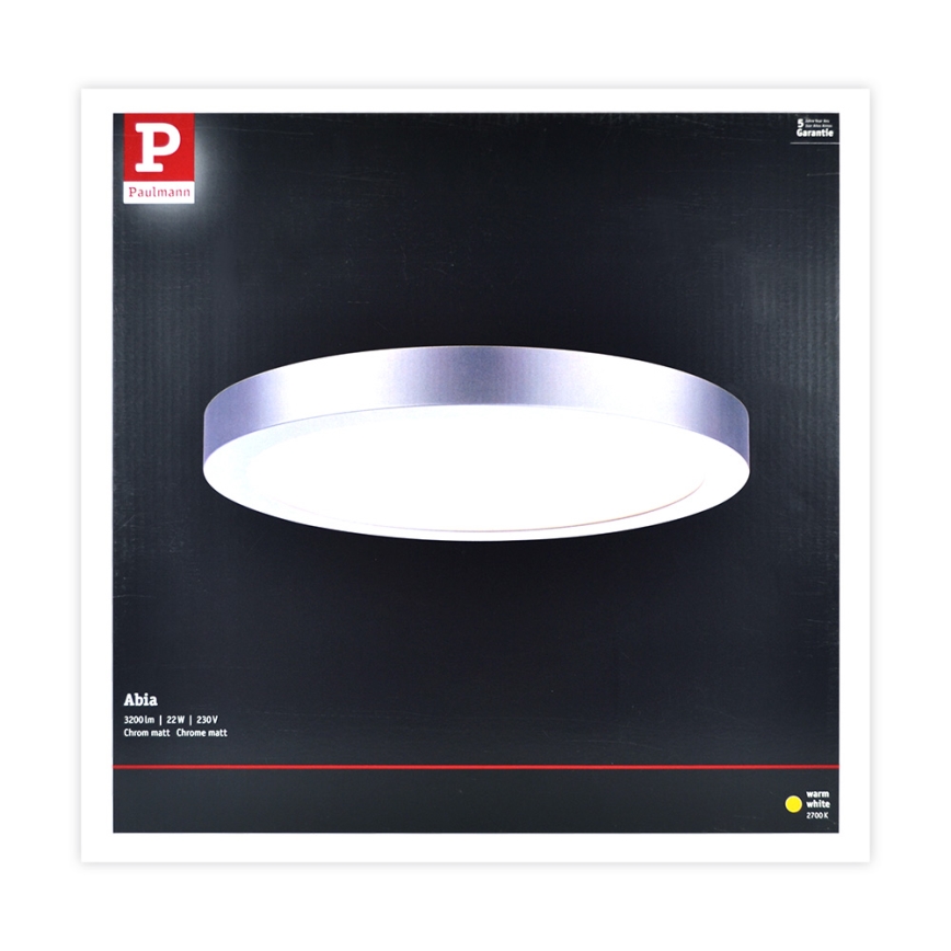 Paulmann 70983 - LED/22W Oswietlenie sufitowe ABIA 230V