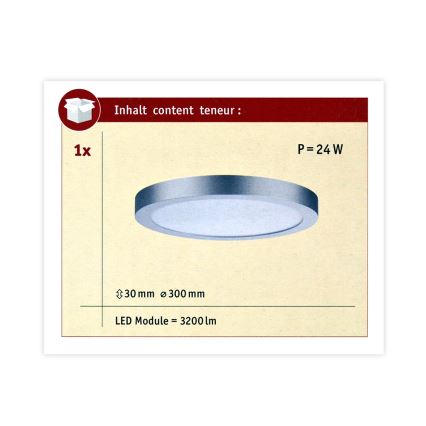 Paulmann 70983 - LED/22W Oswietlenie sufitowe ABIA 230V