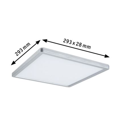 Paulmann 70994 - LED/16W Panel natynkowy ATRIA 230V 3000K 29,3x29,6 cm matowy chrom