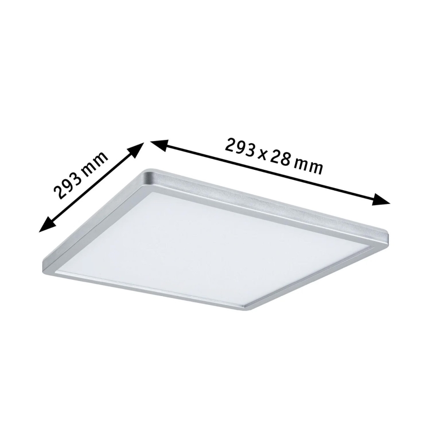 Paulmann 70994 - LED/16W Panel natynkowy ATRIA 230V 3000K 29,3x29,6 cm matowy chrom