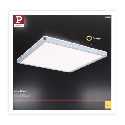 Paulmann 70994 - LED/16W Panel natynkowy ATRIA 230V 3000K 29,3x29,6 cm matowy chrom